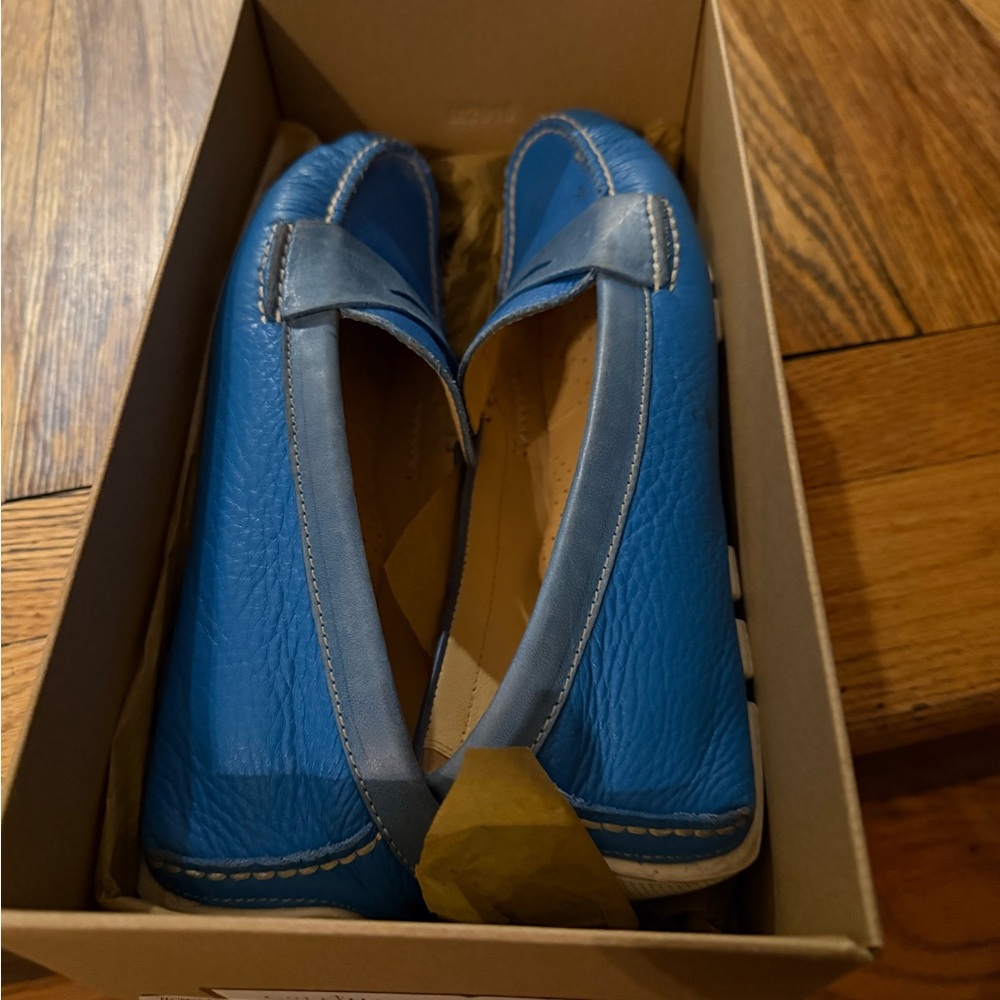 Cole Haan Blue Leather Loafers